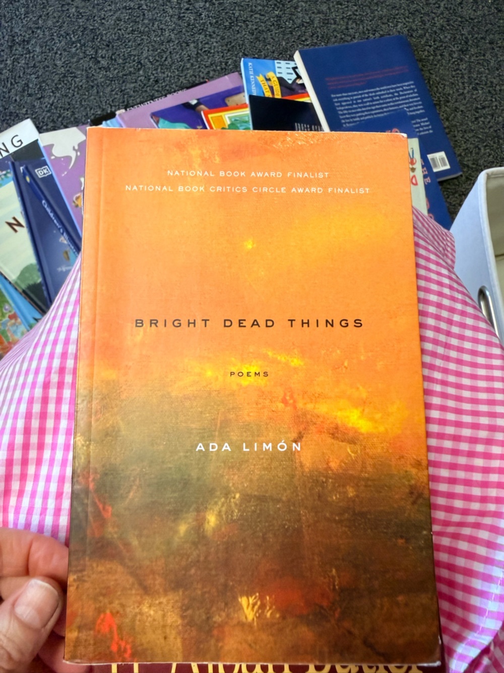 Bright Dead Things by Ada Limón - Vibrant Orange Cover